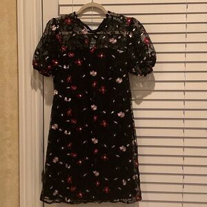 Sam Edelman Black Floral Mini Dress
